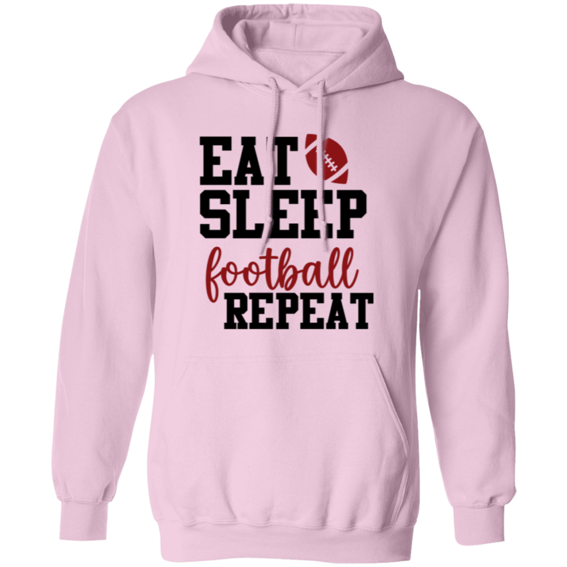 Eat Sleep Football Repeat - Pullover Hoodie