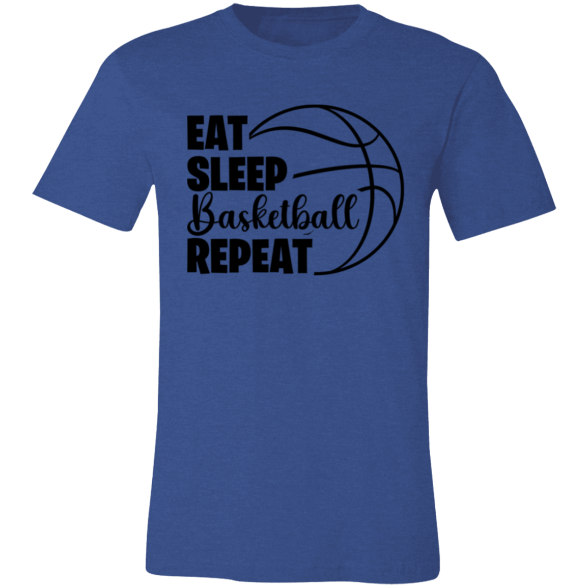 Eat Sleep Basketball Repeat - Unisex Jersey Short-Sleeve T-Shirt