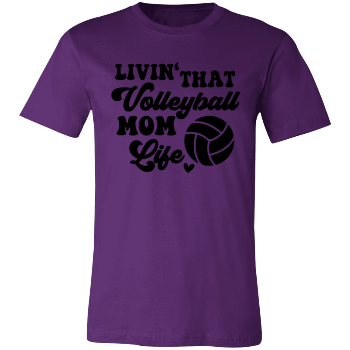 Livin' That volleyball Mom Life Unisex Jersey Short-Sleeve T-Shirt