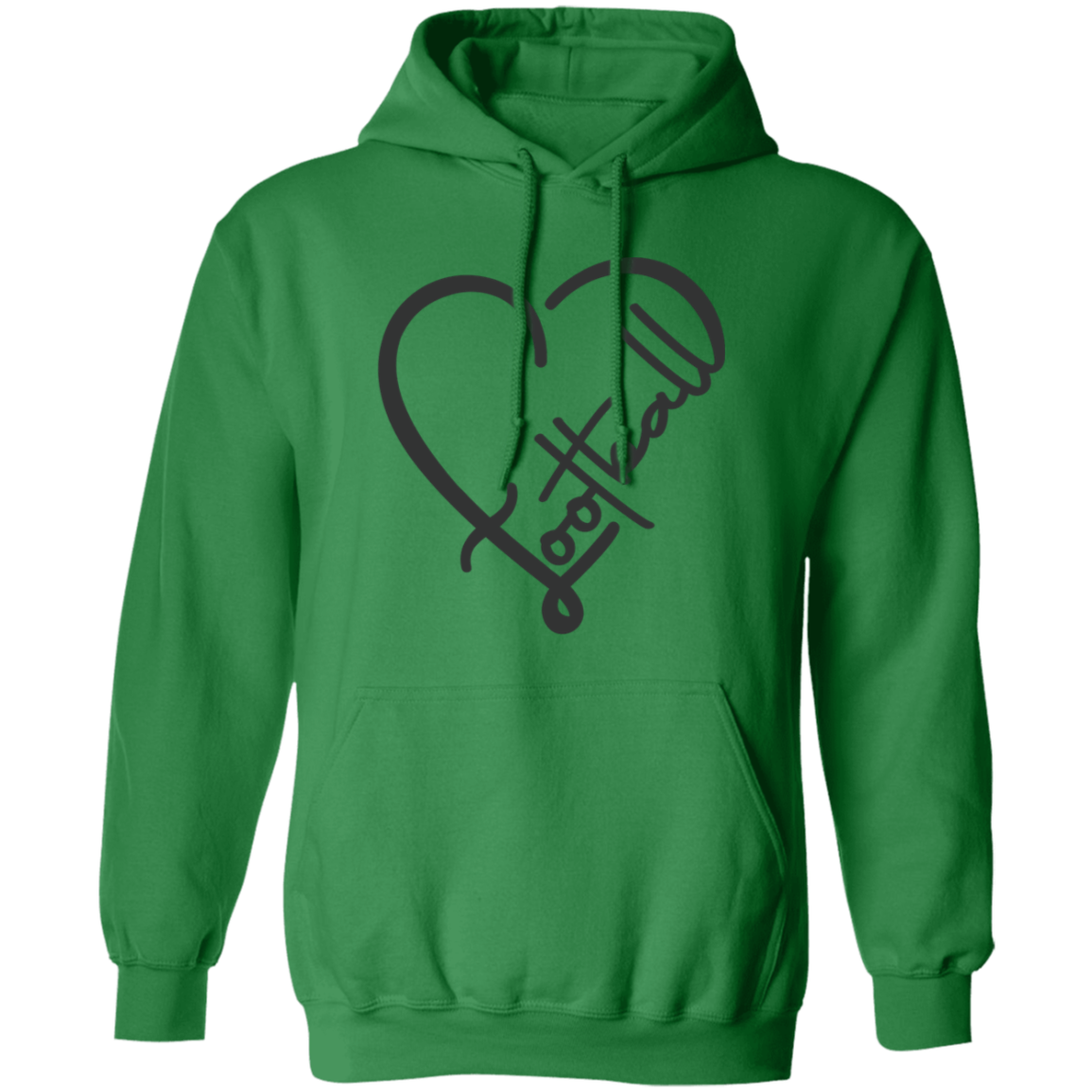 Football (Heart) - Pullover Hoodie