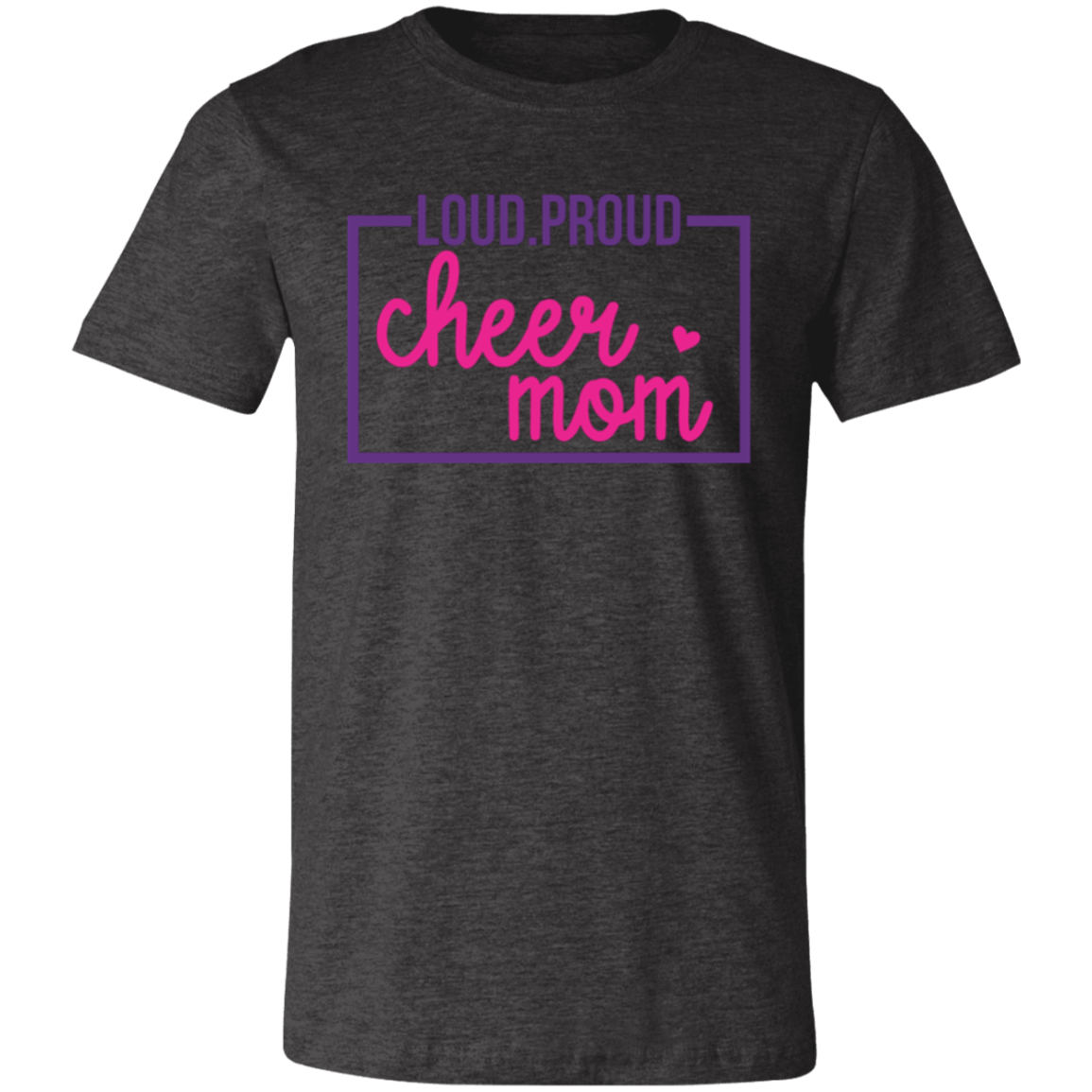 Loud Proud Cheer Mom - Unisex Jersey Short-Sleeve T-Shirt