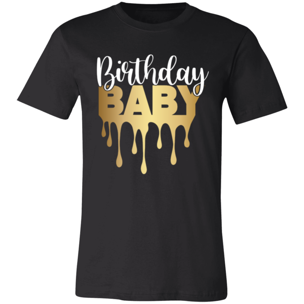 Birthday Baby Gold Unisex Jersey Short-Sleeve T-Shirt