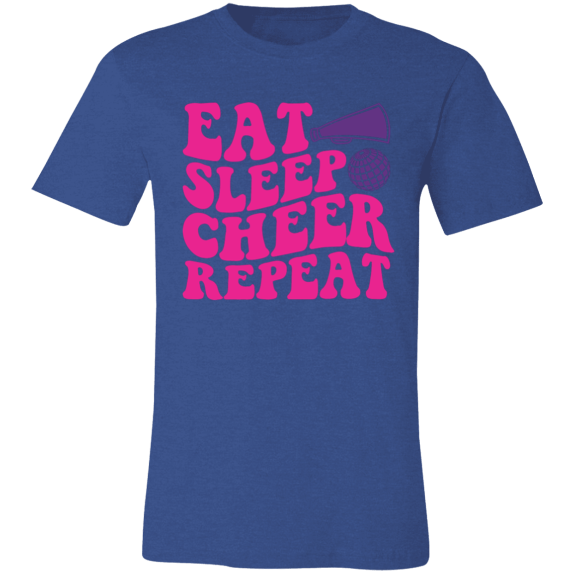 Eat Sleep Cheer Repeat - Unisex Jersey Short-Sleeve T-Shirt