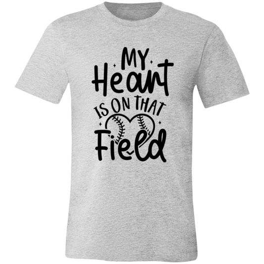 My Heart Is On That Field - Unisex Jersey Short-Sleeve T-Shirt