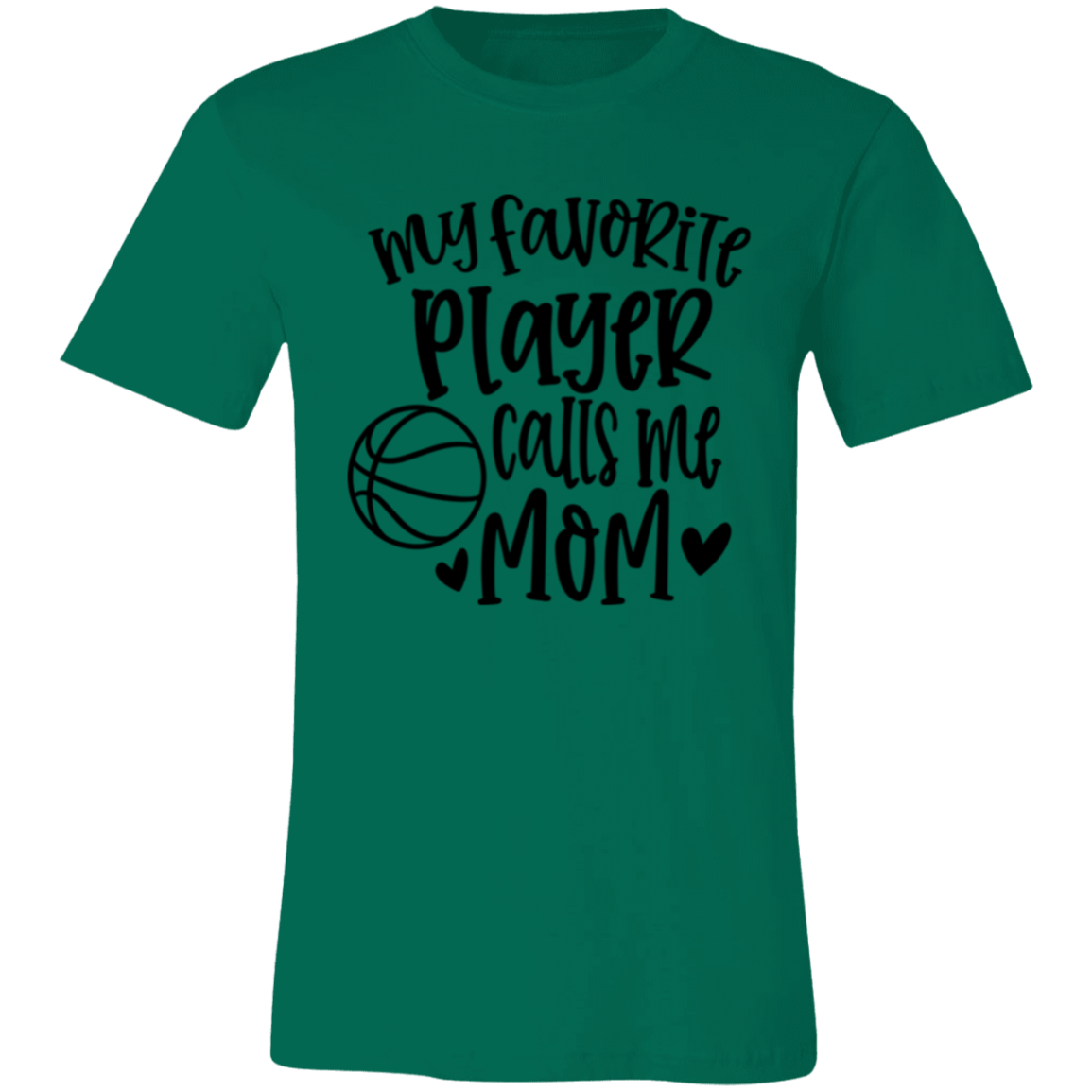 My Favorite Player Calls Me Mom - Unisex Jersey Short-Sleeve T-Shirt