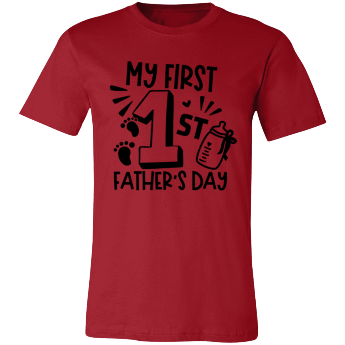 MY FIRST FATHER'S DAY - Unisex Jersey Short-Sleeve T-Shirt