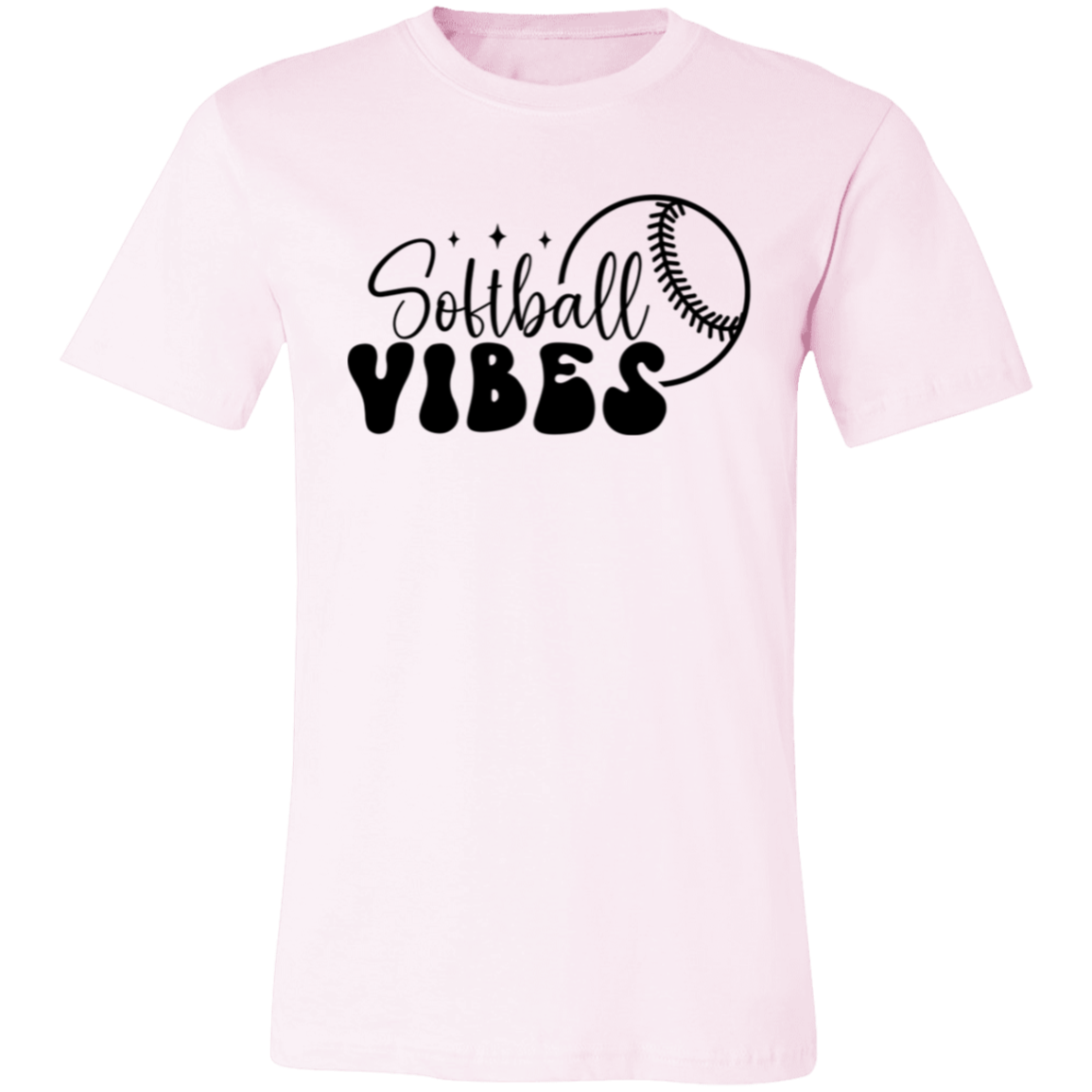 Softball Vibes - Unisex Jersey Short-Sleeve T-Shirt