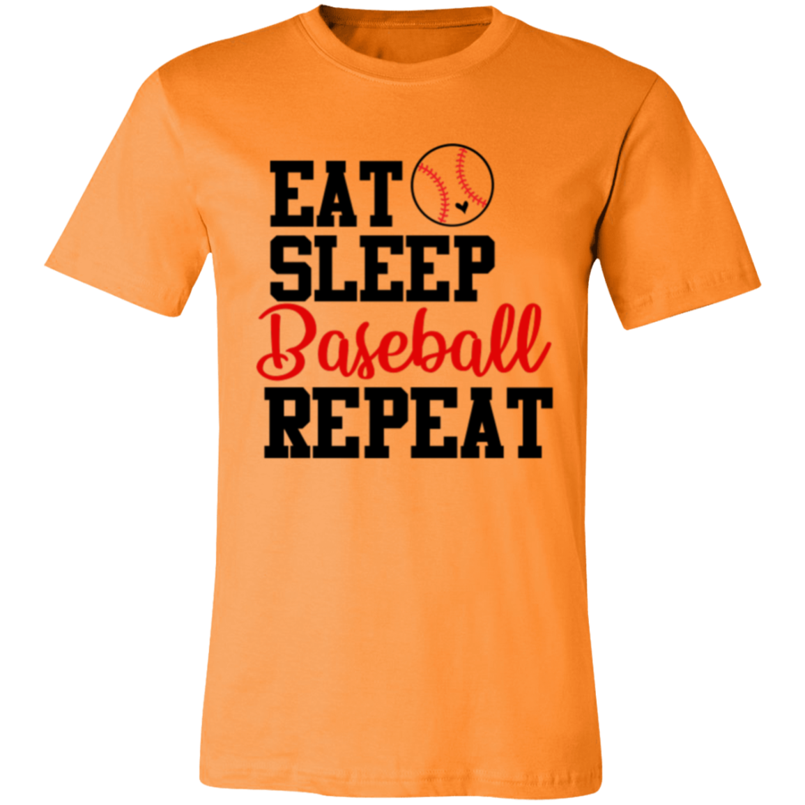 Eat Sleep Baseball Repeat - Unisex Jersey Short-Sleeve T-Shirt