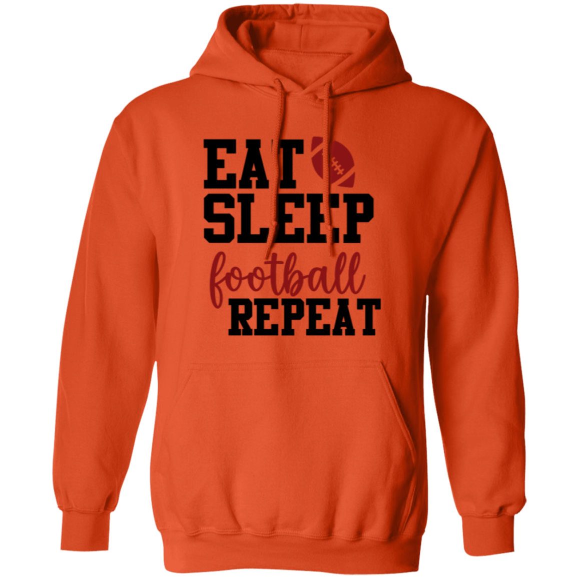 Eat Sleep Football Repeat - Pullover Hoodie