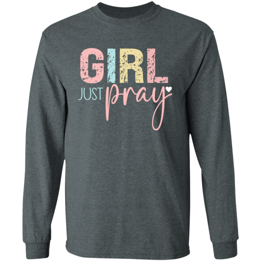 Girl Pray - LS T-Shirt 5.3 oz.