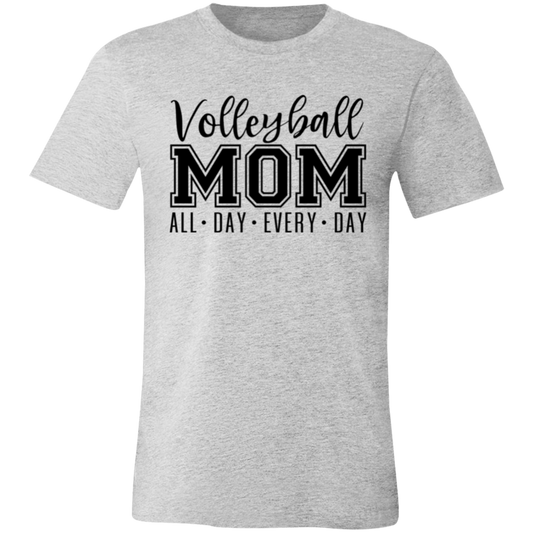 Volleyball MOM All Day Every Day Unisex Jersey Short-Sleeve T-Shirt