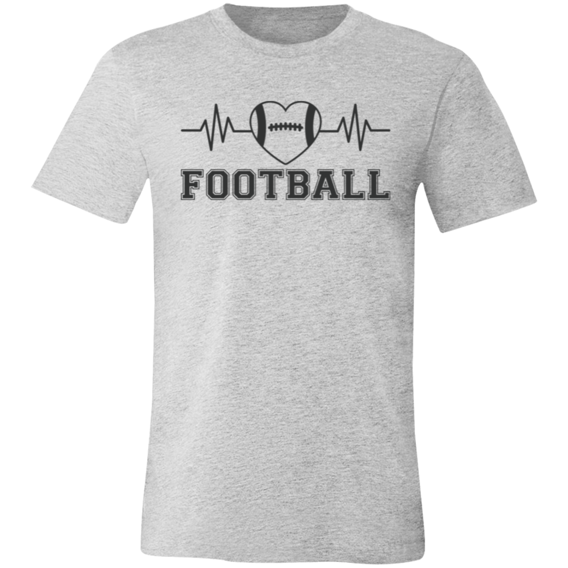 Football Heartbeat - Unisex Jersey Short-Sleeve T-Shirt