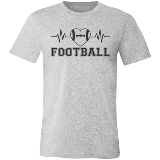 Football Heartbeat - Unisex Jersey Short-Sleeve T-Shirt