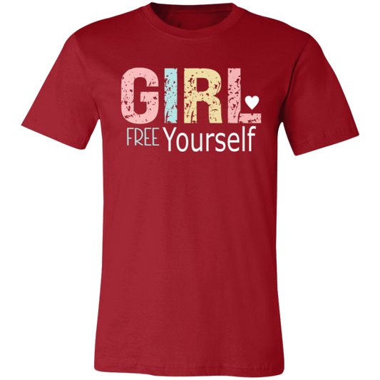 GIRL Free Yourself - Unisex Jersey Short-Sleeve T-Shirt