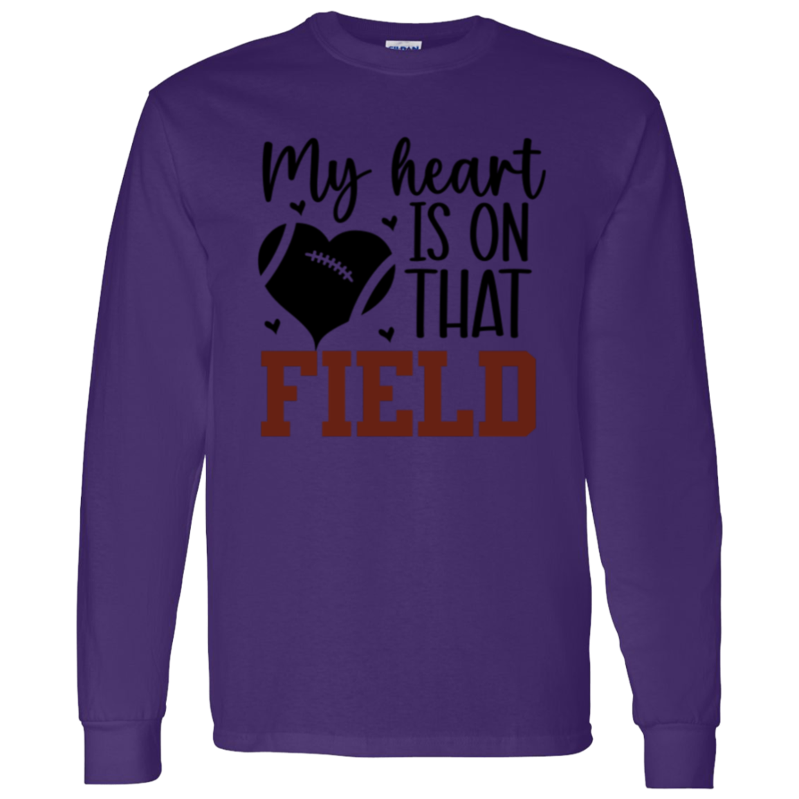 My Heart is on that Field - LS T-Shirt 5.3 oz.