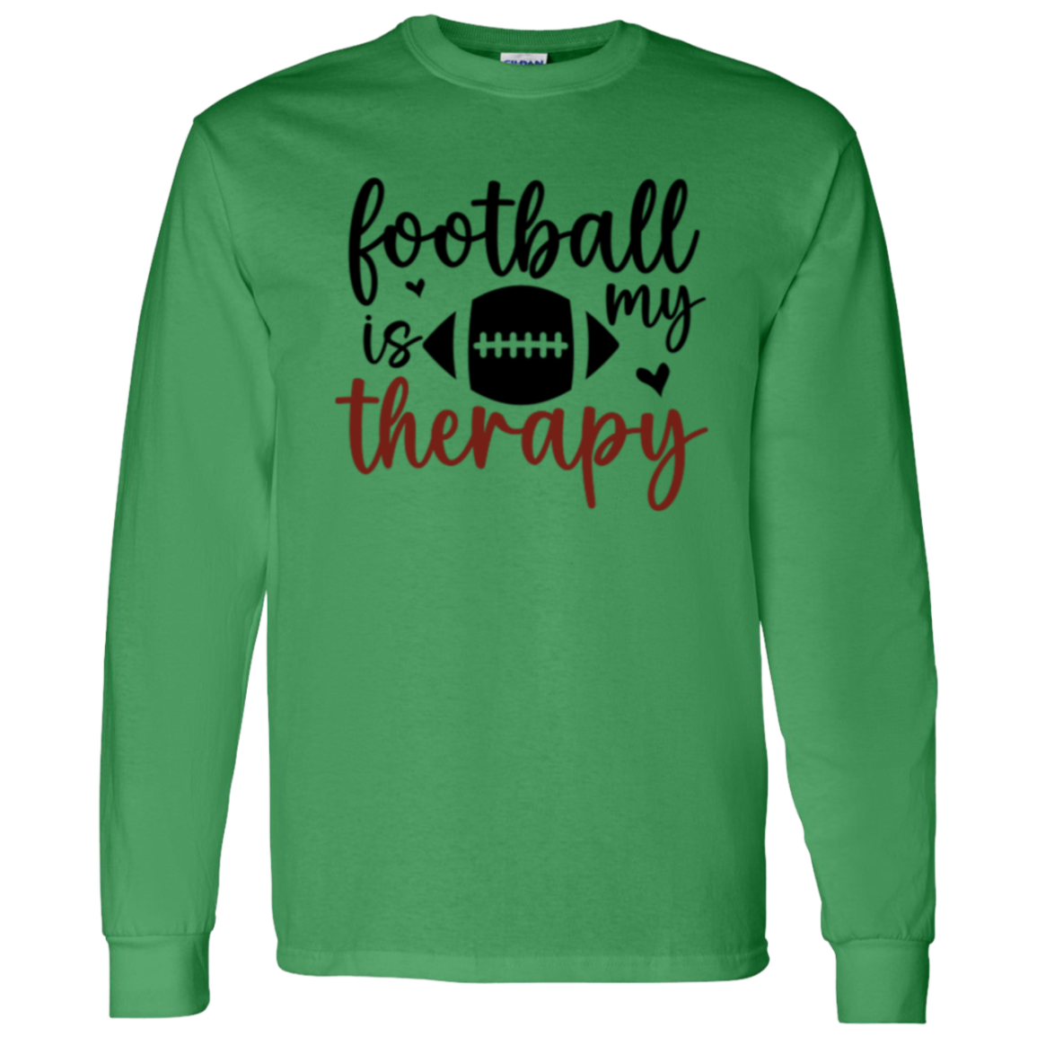 Football Is My Therapy - LS T-Shirt 5.3 oz.