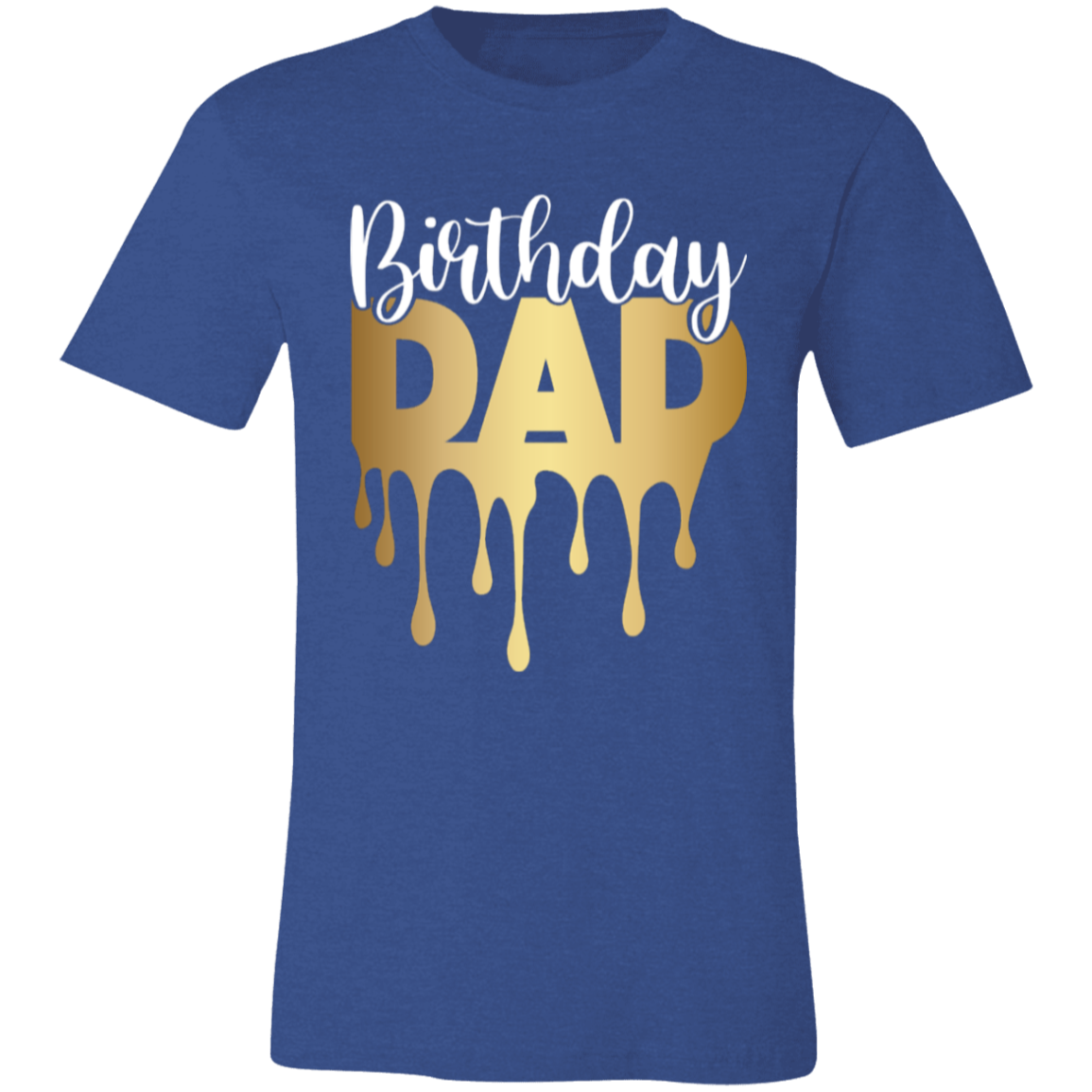 Birthday Dad Gold Unisex Jersey Short-Sleeve T-Shirt