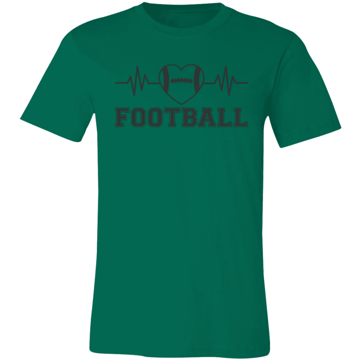 Football Heartbeat - Unisex Jersey Short-Sleeve T-Shirt