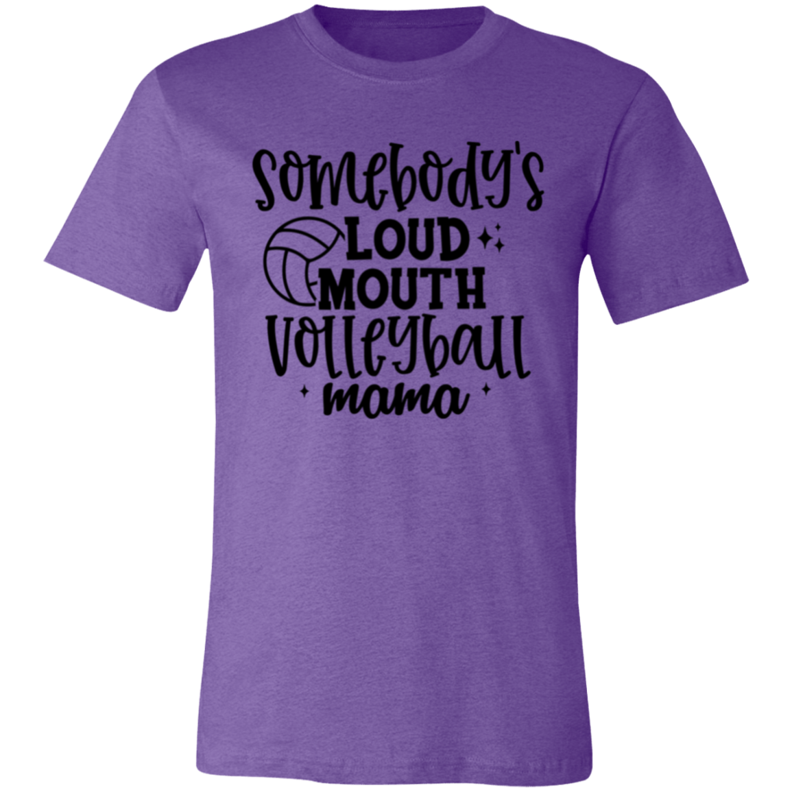 Somebody's Loud Mouth Volleyball Mama Unisex Jersey Short-Sleeve T-Shirt