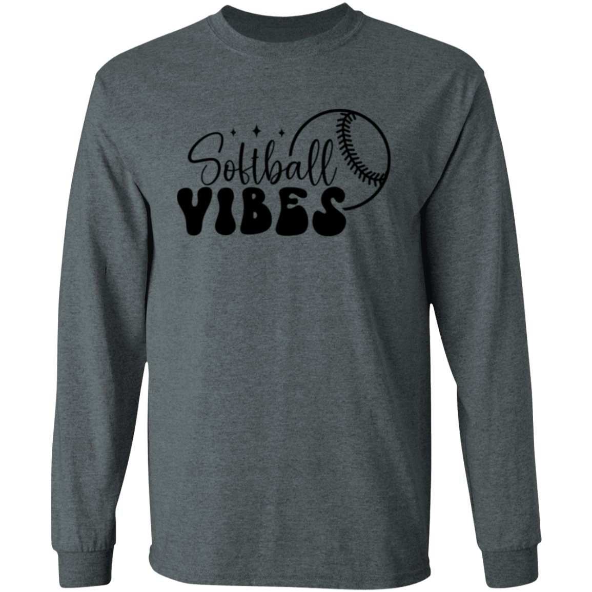 Softball Vibes - Long Sleeve T-Shirt 5.3 oz.