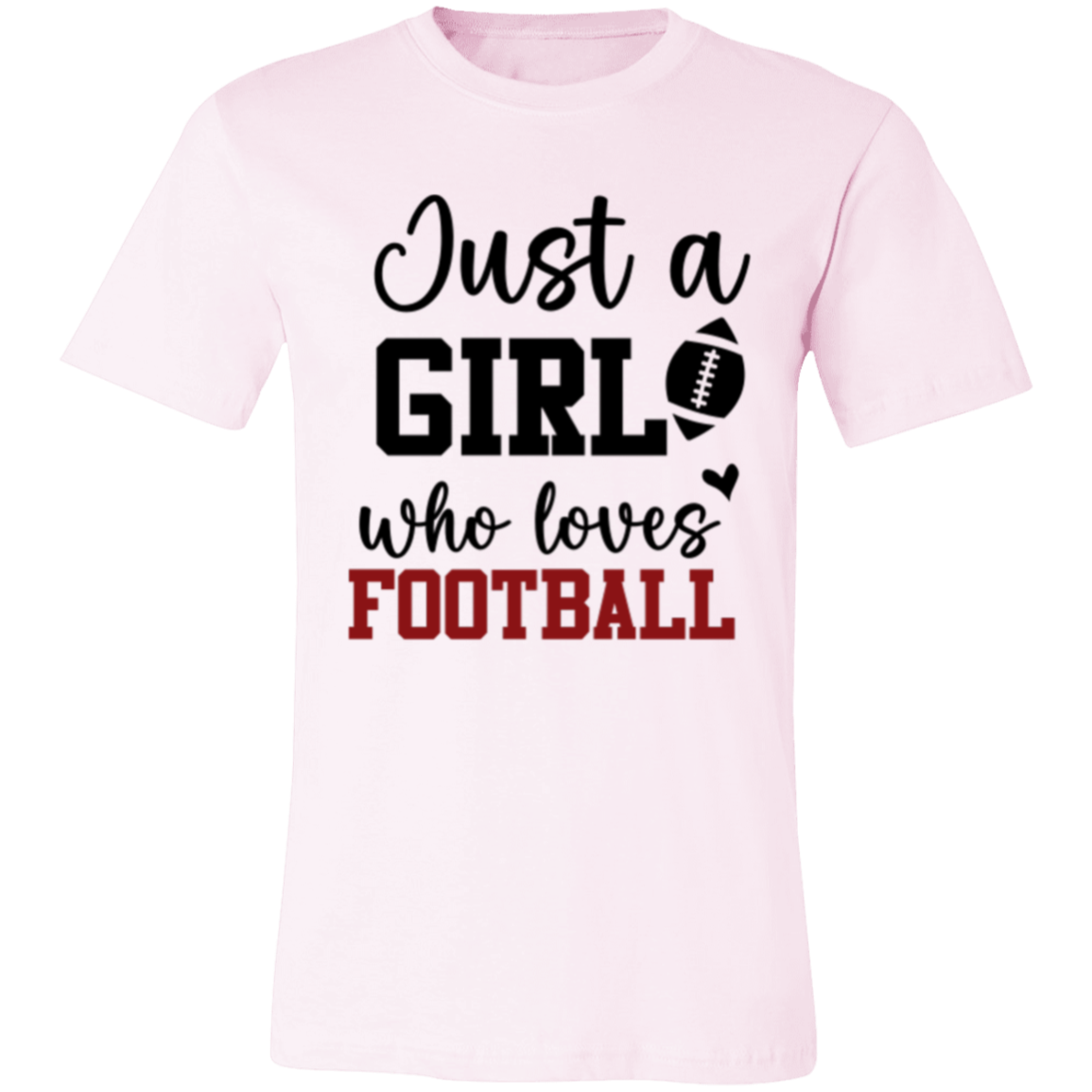 Just a Girl Who Loves Football - Unisex Jersey Short-Sleeve T-Shirt