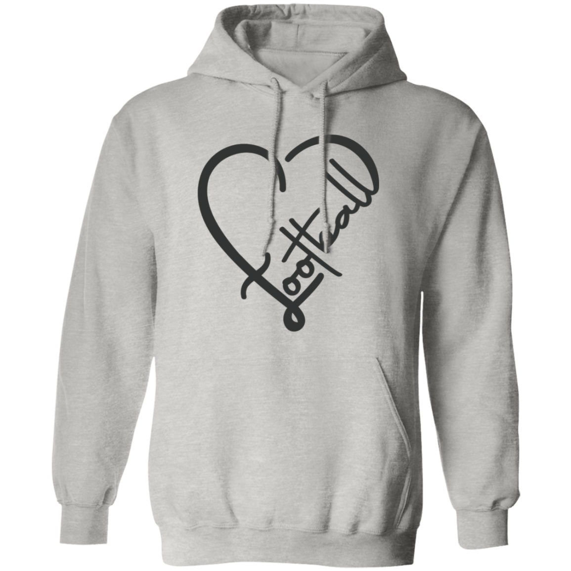 Football (Heart) - Pullover Hoodie