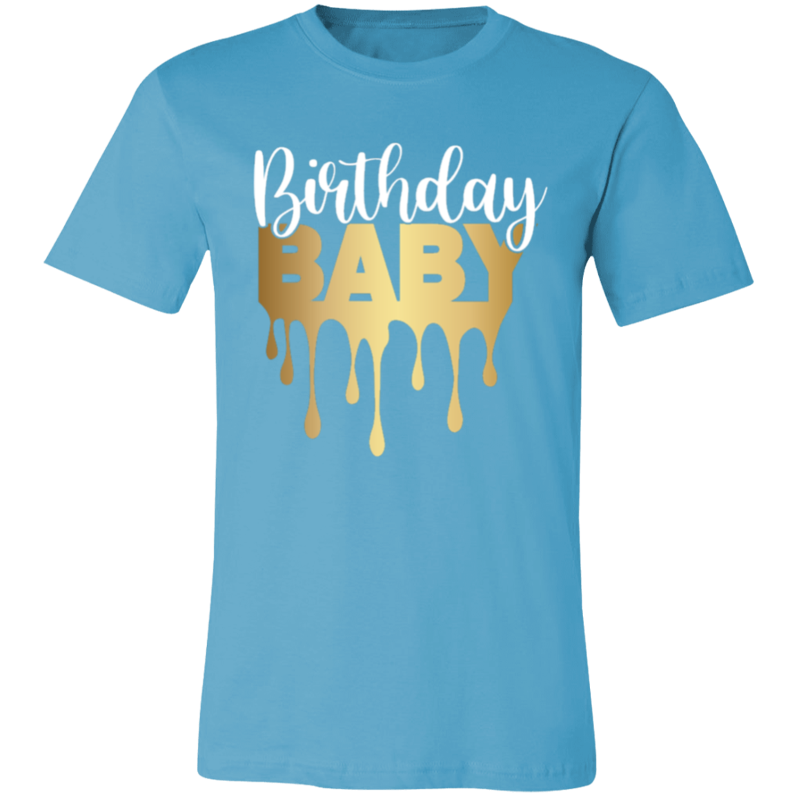 Birthday Baby Gold Unisex Jersey Short-Sleeve T-Shirt