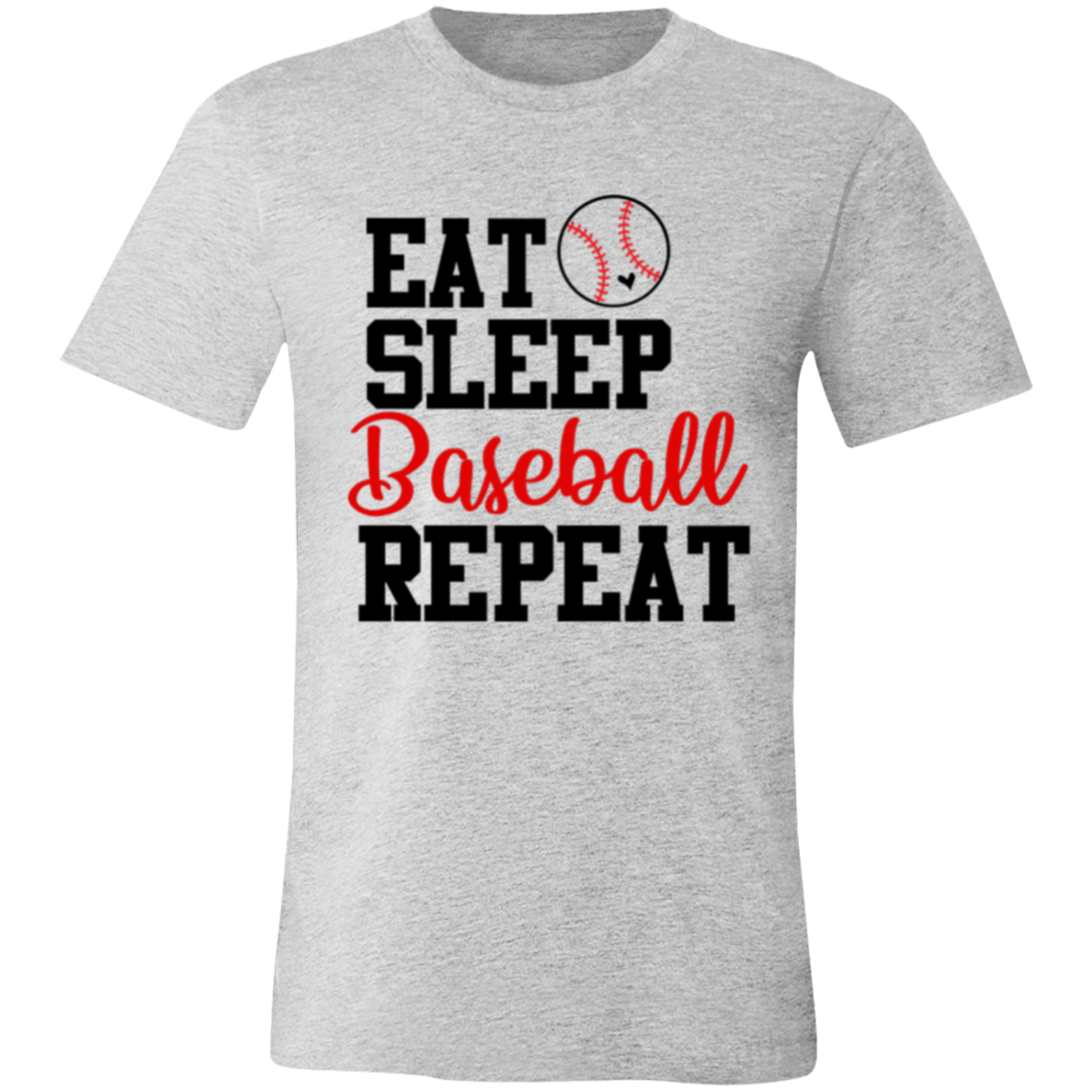 Eat Sleep Baseball Repeat - Unisex Jersey Short-Sleeve T-Shirt