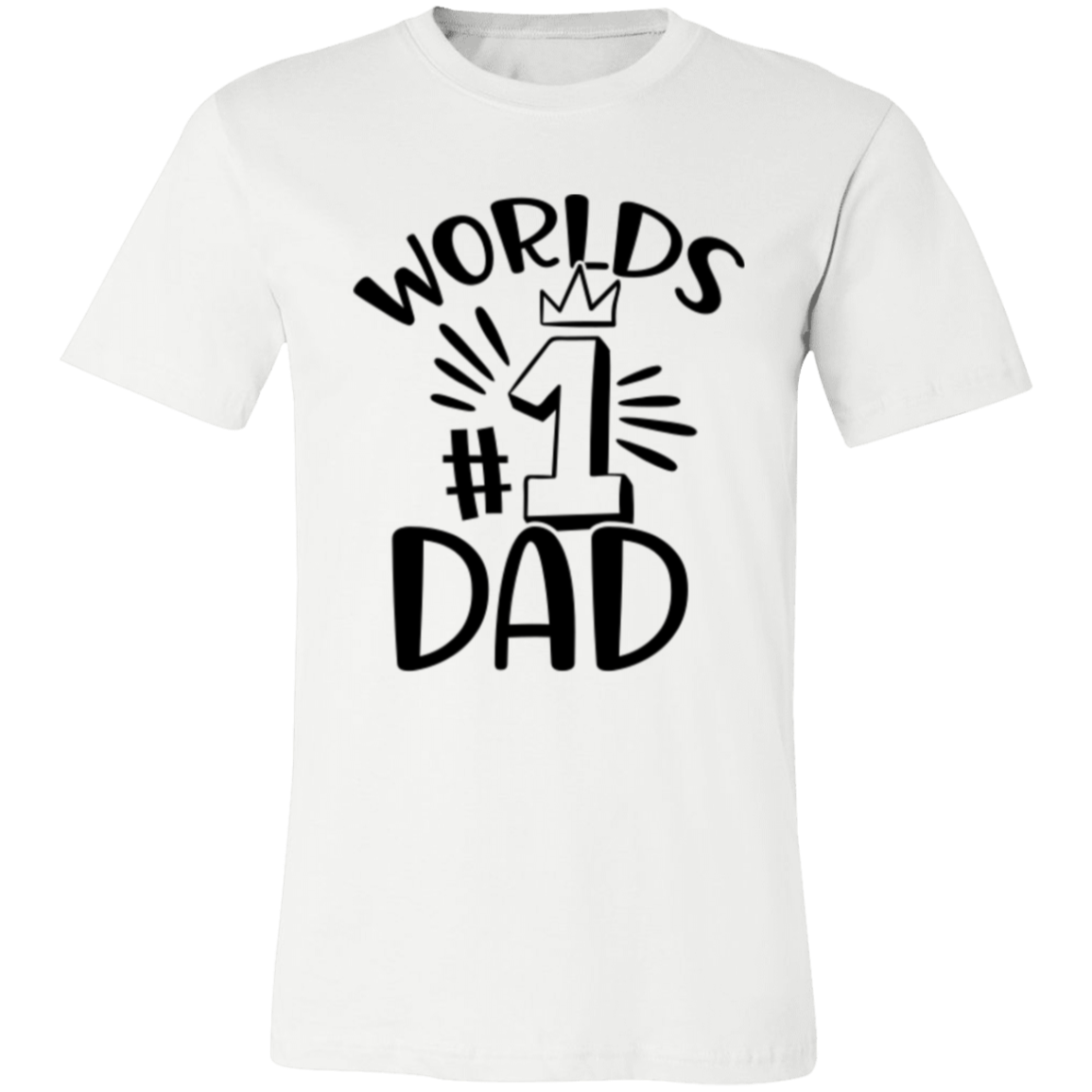 World's #1 DAD - Unisex Jersey Short-Sleeve T-Shirt