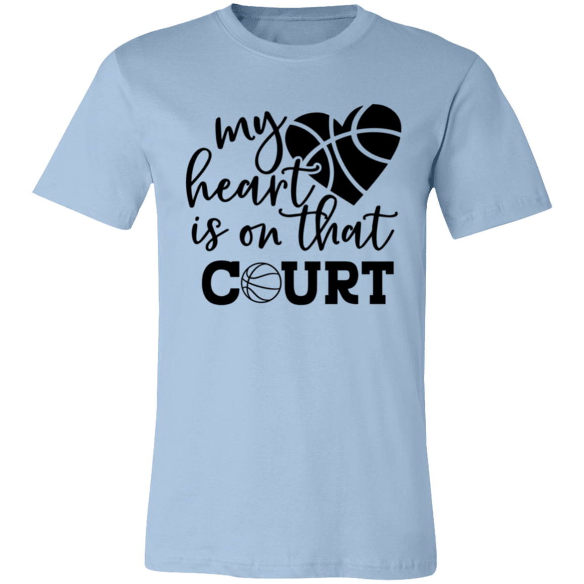 My Heart is on that Court - Unisex Jersey Short-Sleeve T-Shirt