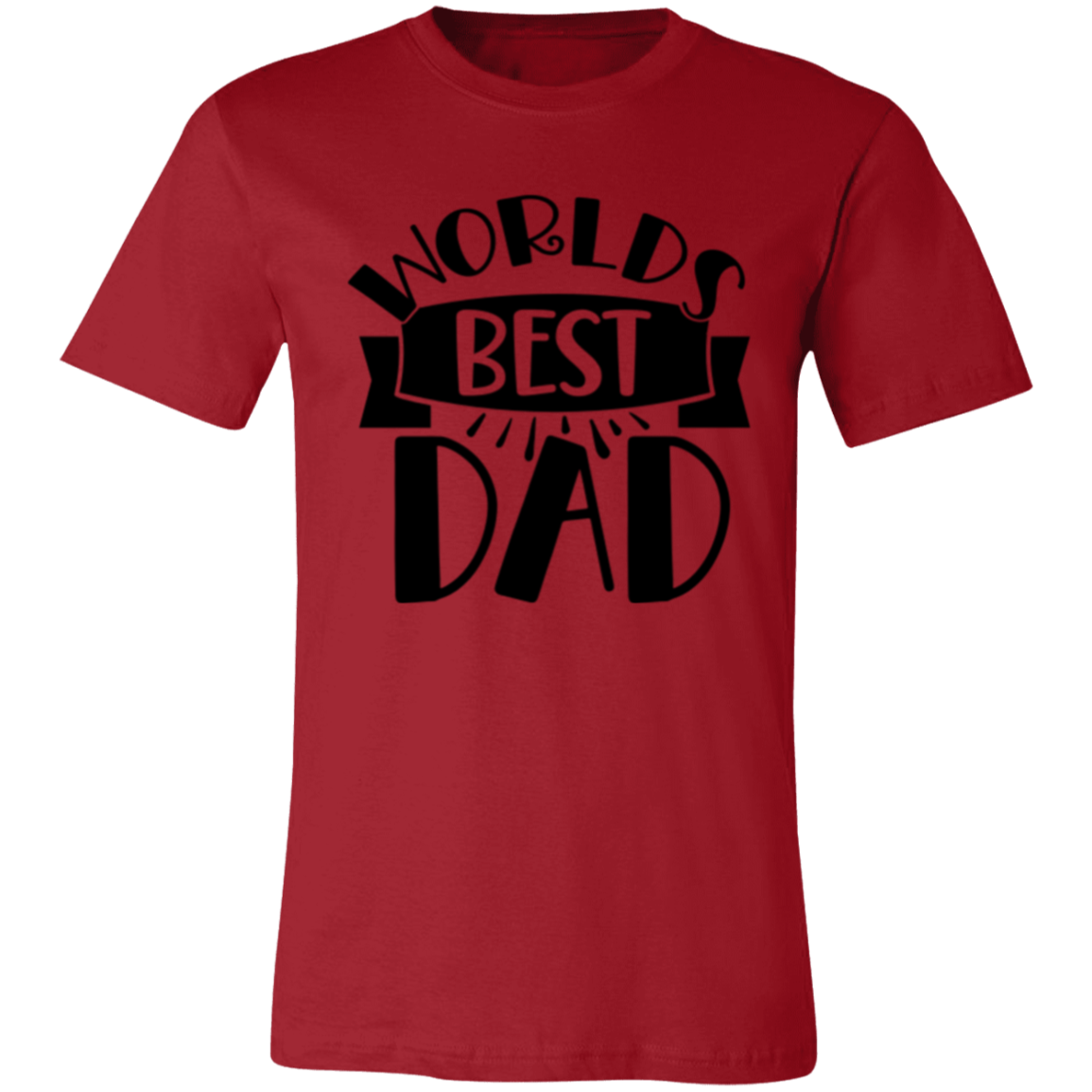 WORLDS BEST DAD - Unisex Jersey Short-Sleeve T-Shirt