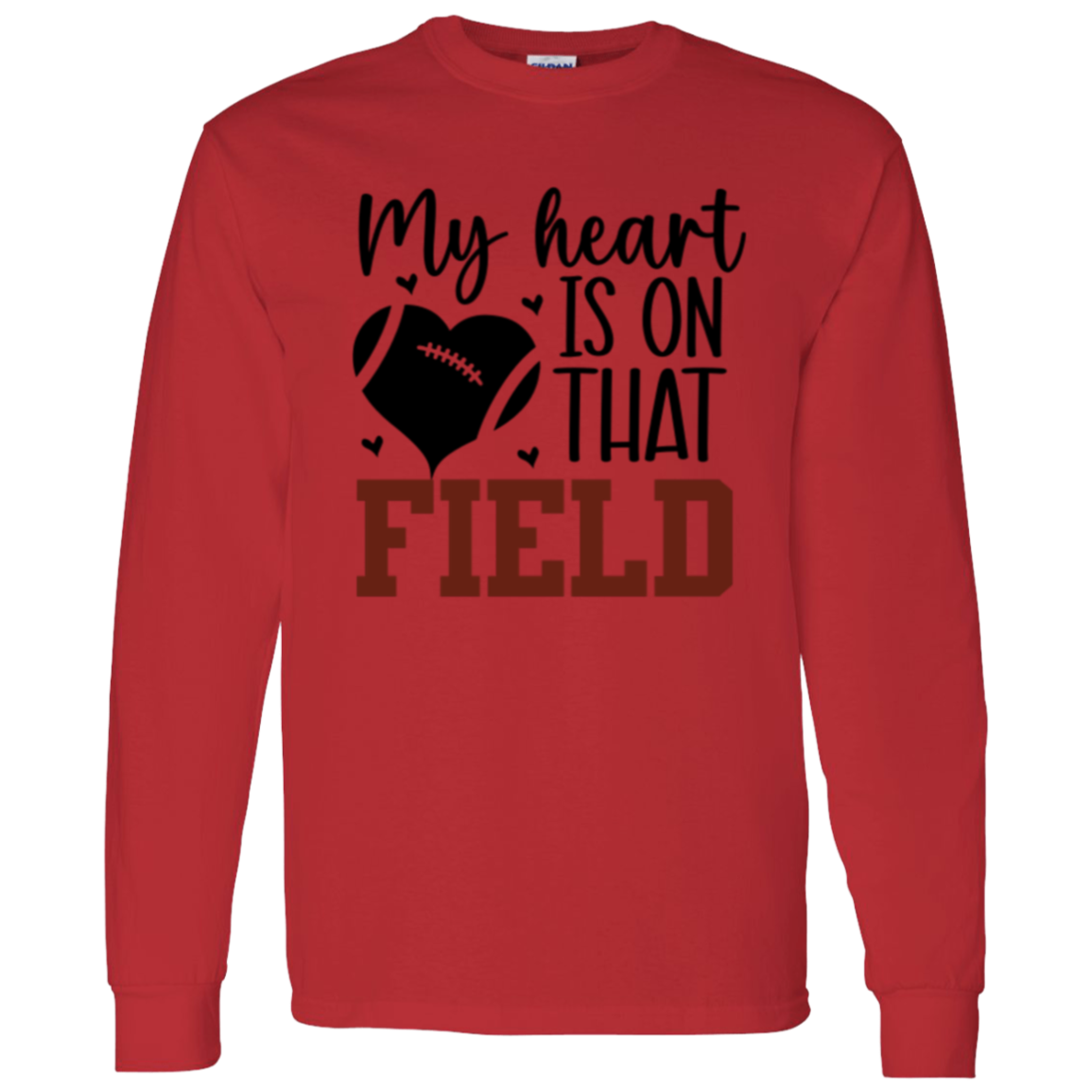 My Heart is on that Field - LS T-Shirt 5.3 oz.