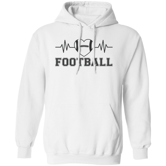 Football Heartbeat - Pullover Hoodie