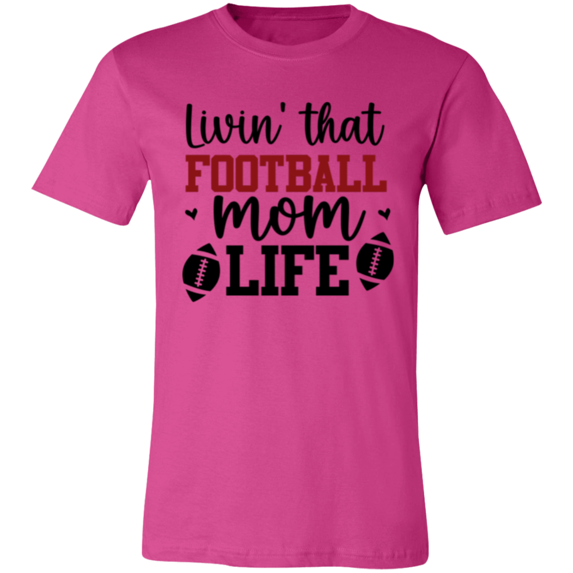 Livin' That Football Mom Life - Unisex Jersey Short-Sleeve T-Shirt