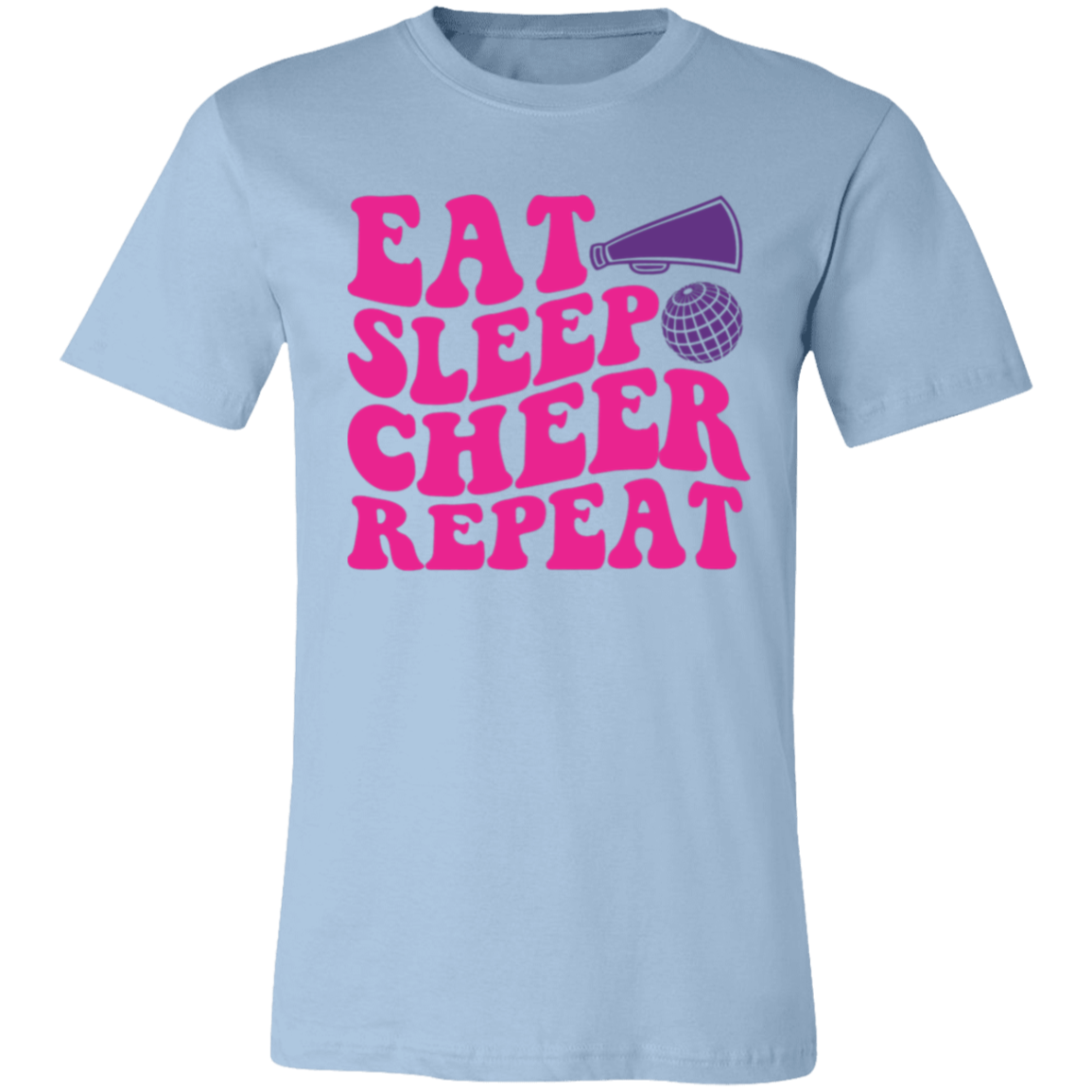 Eat Sleep Cheer Repeat - Unisex Jersey Short-Sleeve T-Shirt