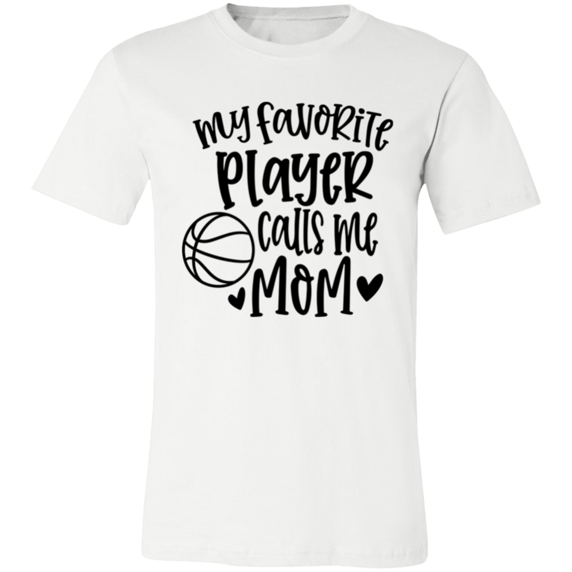 My Favorite Player Calls Me Mom - Unisex Jersey Short-Sleeve T-Shirt