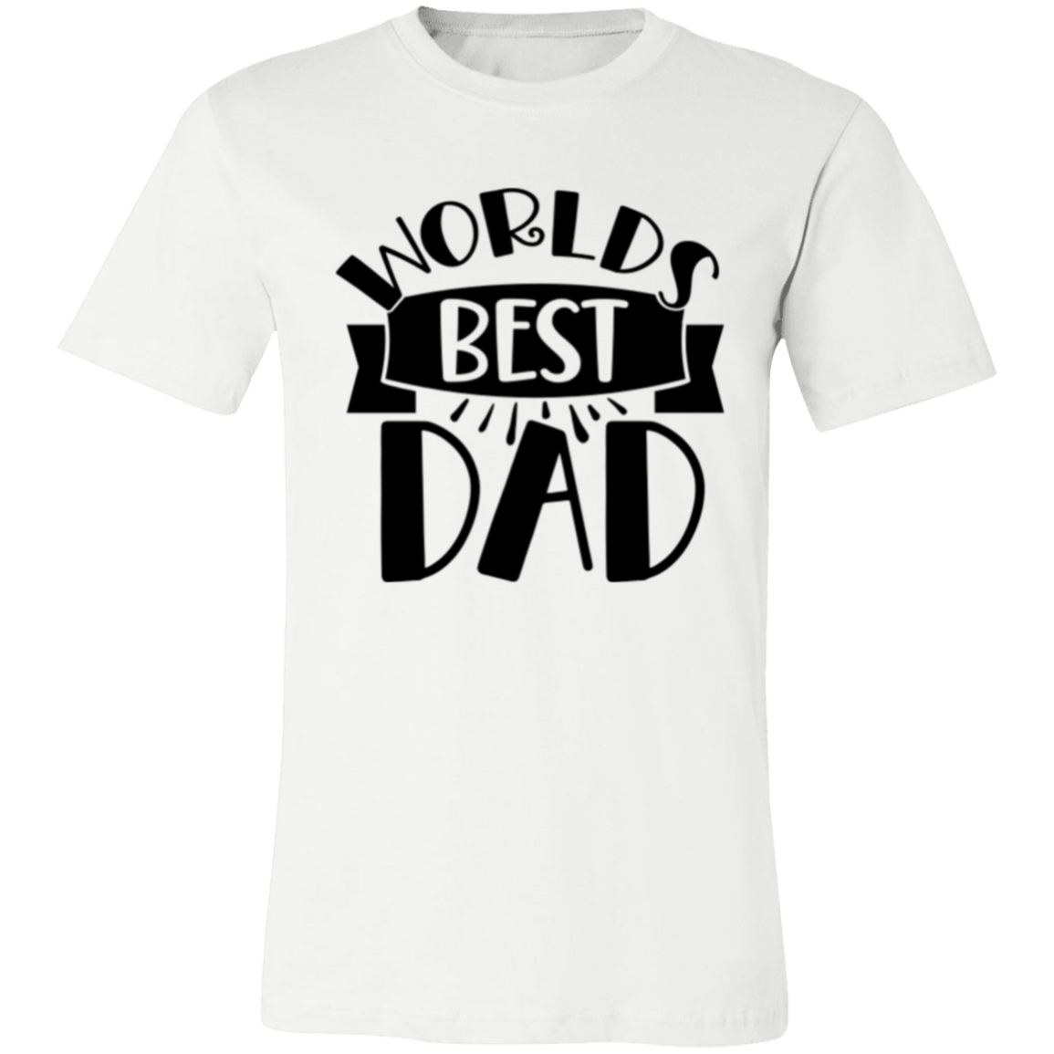 WORLDS BEST DAD - Unisex Jersey Short-Sleeve T-Shirt