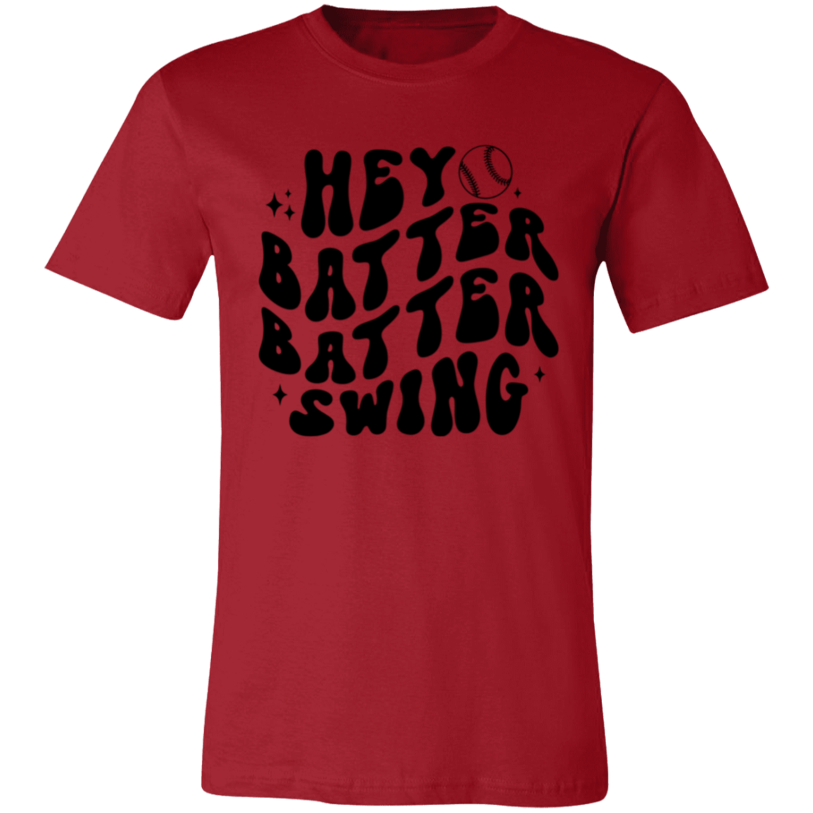 Hey Batter Batter Swing -  Unisex Jersey Short-Sleeve T-Shirt