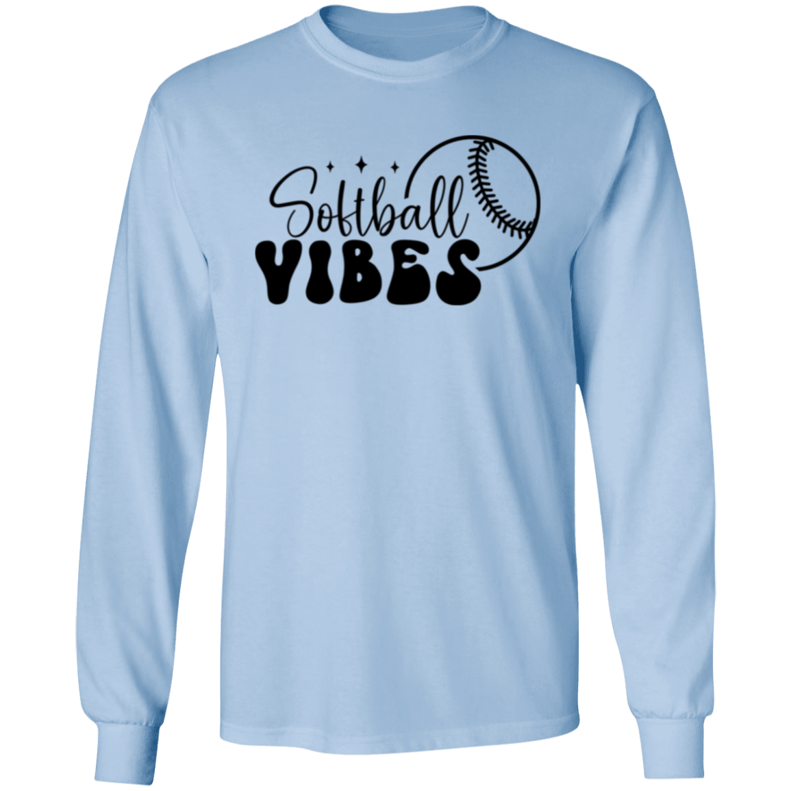 Softball Vibes - Long Sleeve T-Shirt 5.3 oz.