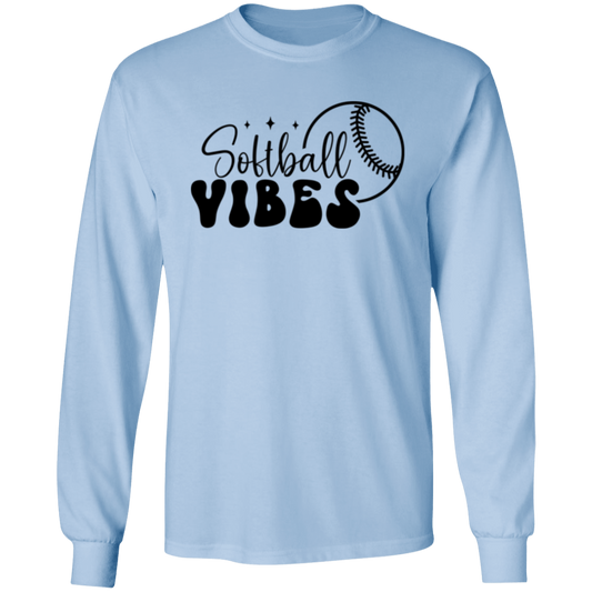 Softball Vibes - Long Sleeve T-Shirt 5.3 oz.