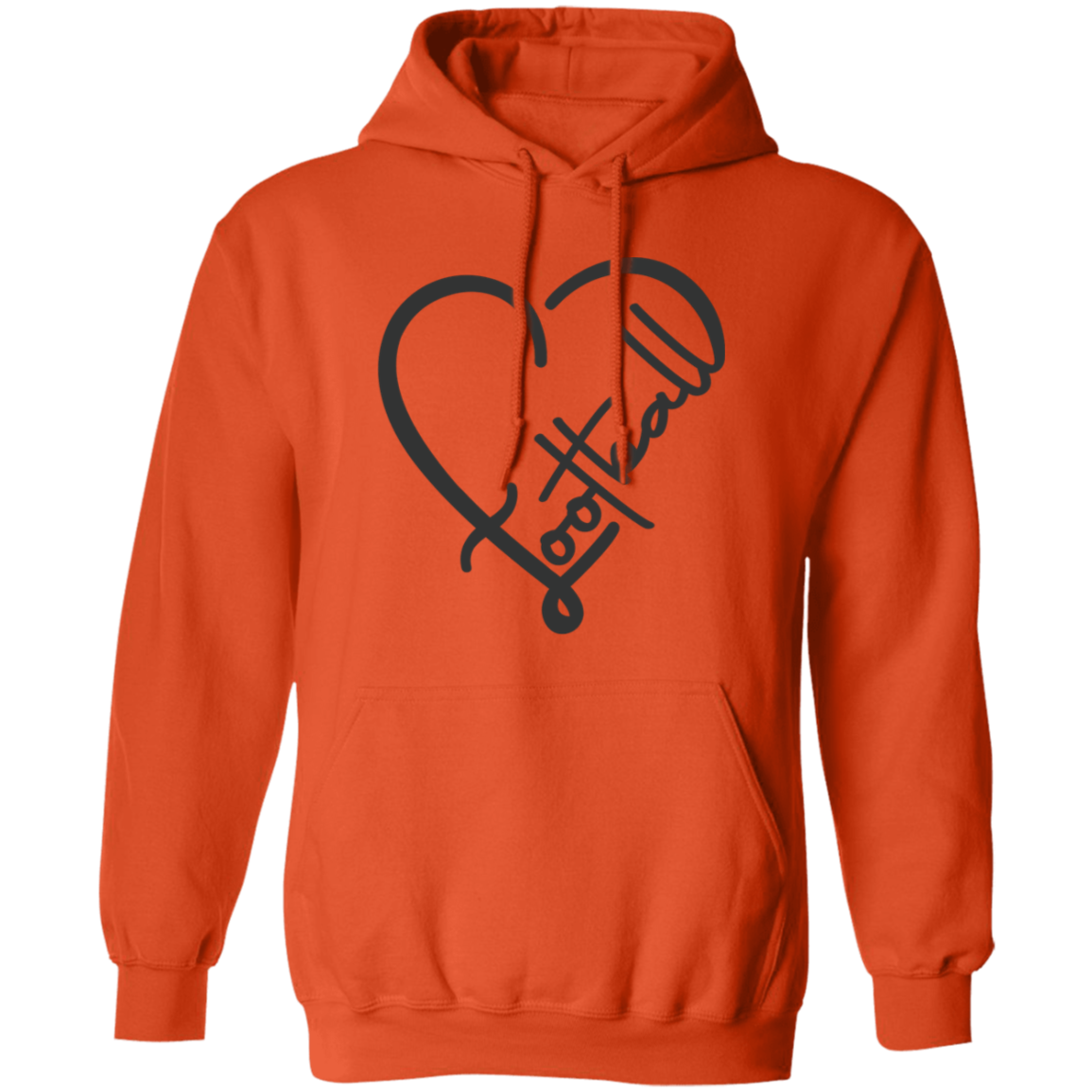 Football (Heart) - Pullover Hoodie