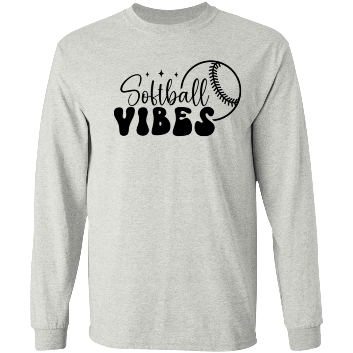 Softball Vibes - Long Sleeve T-Shirt 5.3 oz.