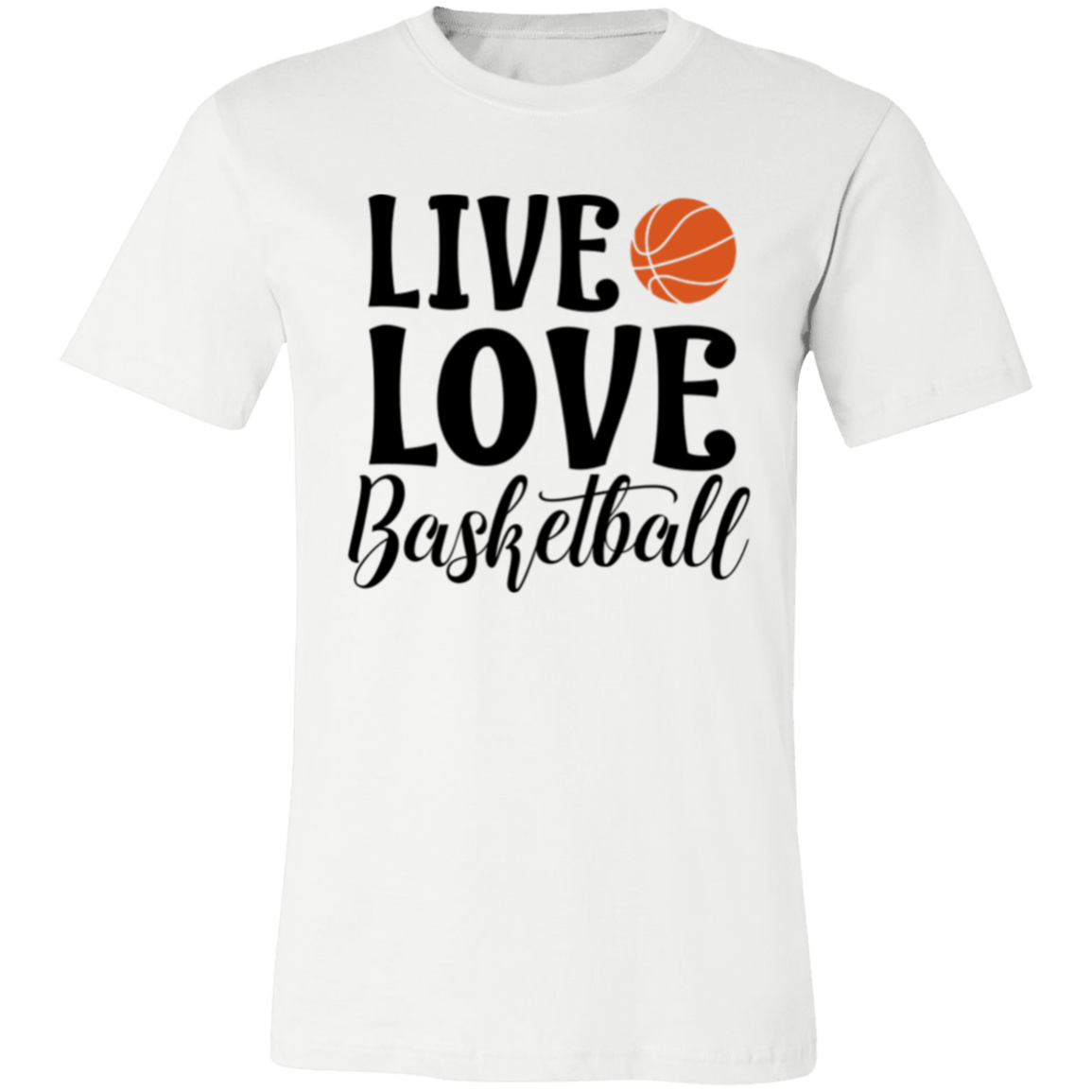 Live Love Basketball - Unisex Jersey Short-Sleeve T-Shirt