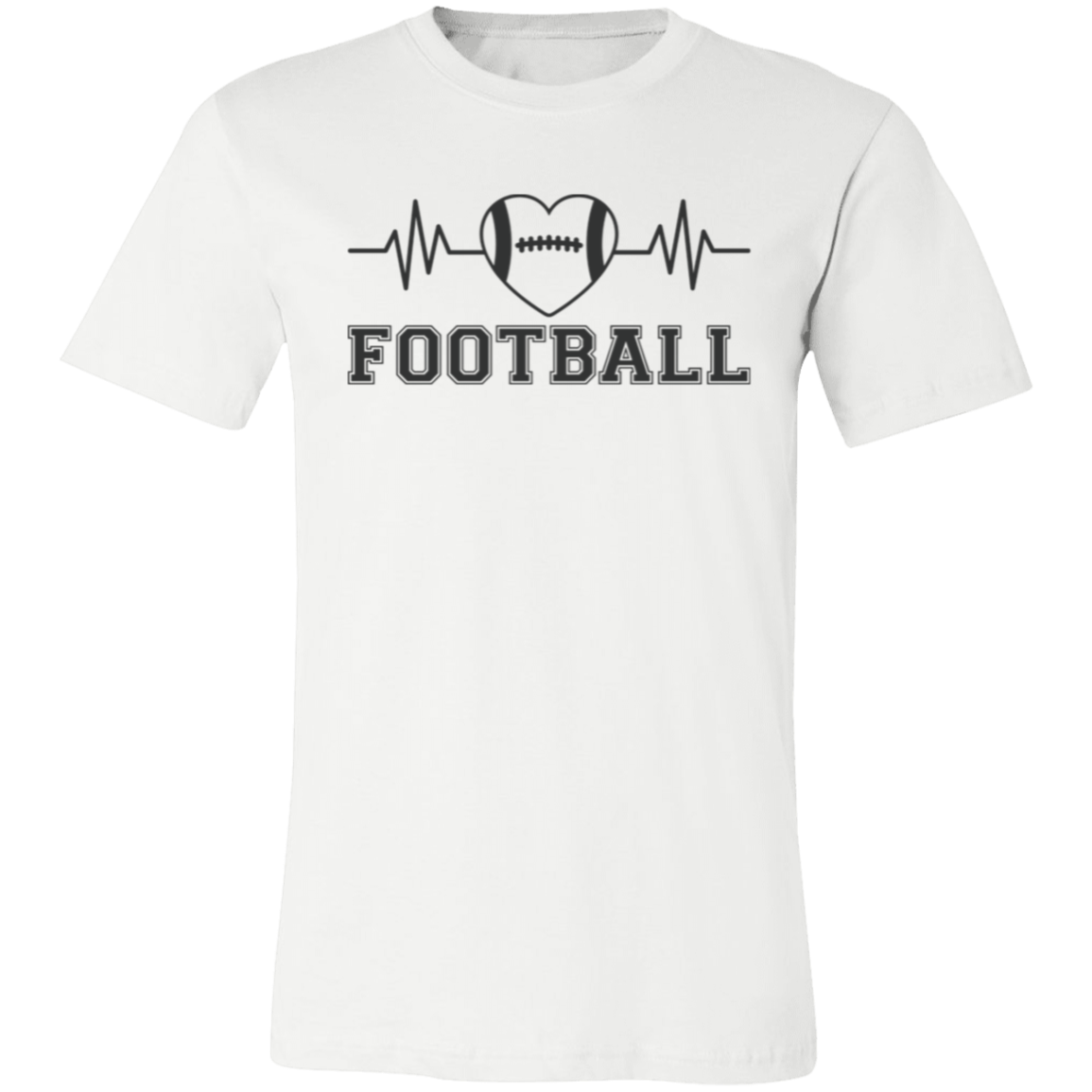 Football Heartbeat - Unisex Jersey Short-Sleeve T-Shirt