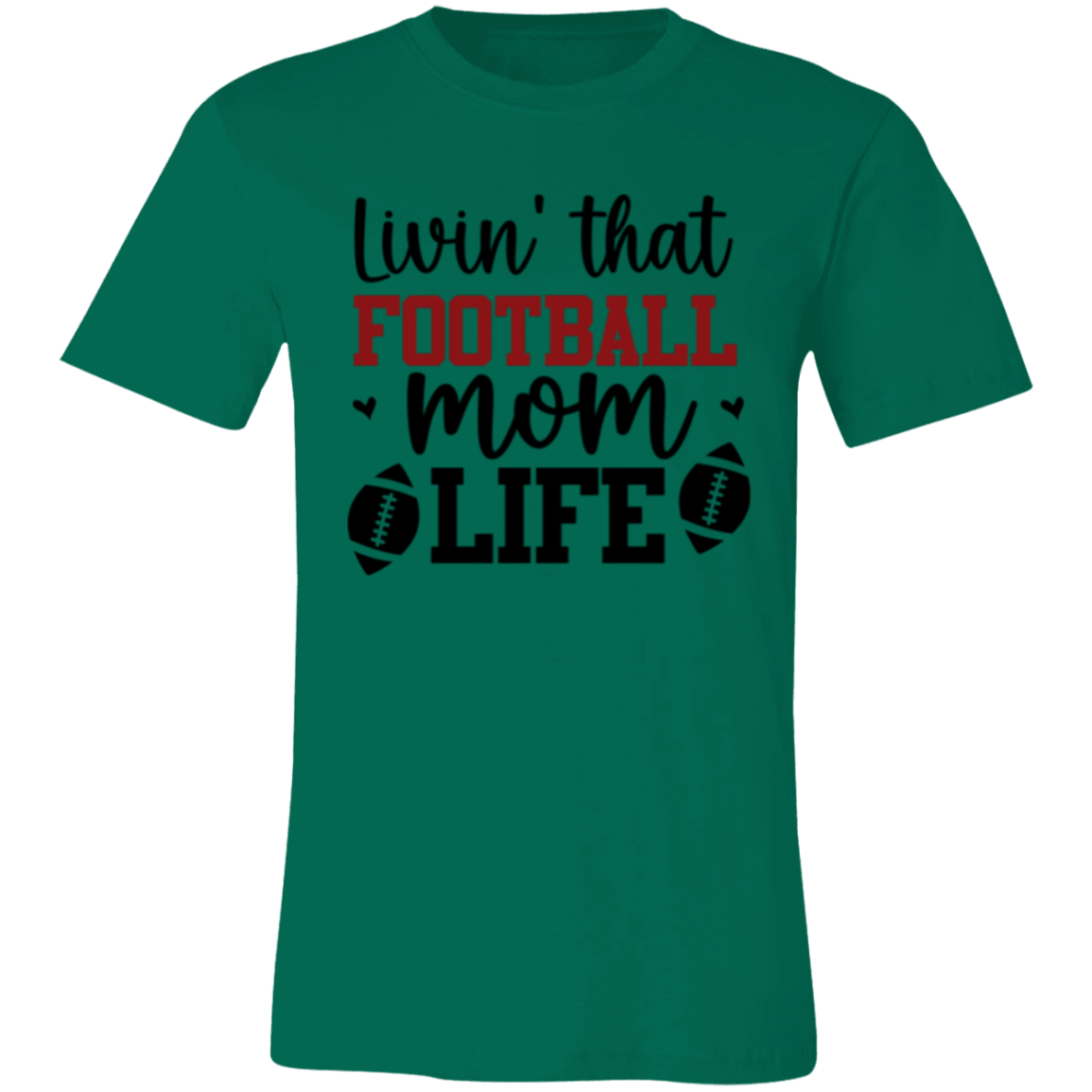 Livin' That Football Mom Life - Unisex Jersey Short-Sleeve T-Shirt