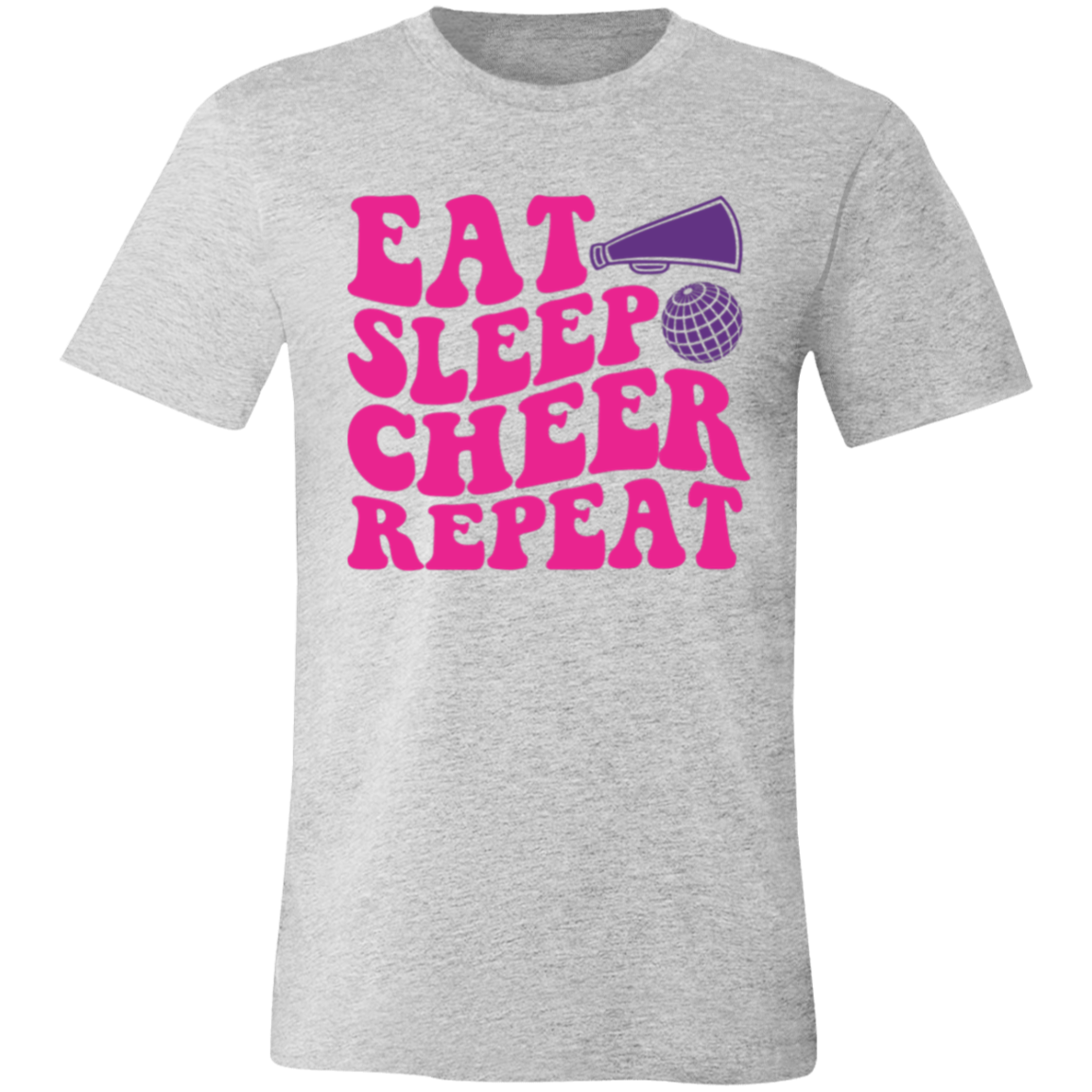 Eat Sleep Cheer Repeat - Unisex Jersey Short-Sleeve T-Shirt