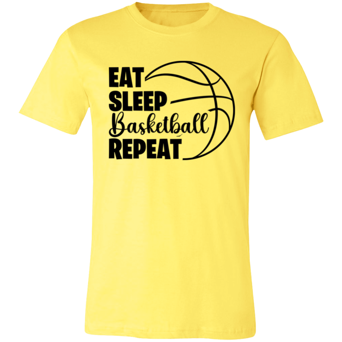 Eat Sleep Basketball Repeat - Unisex Jersey Short-Sleeve T-Shirt