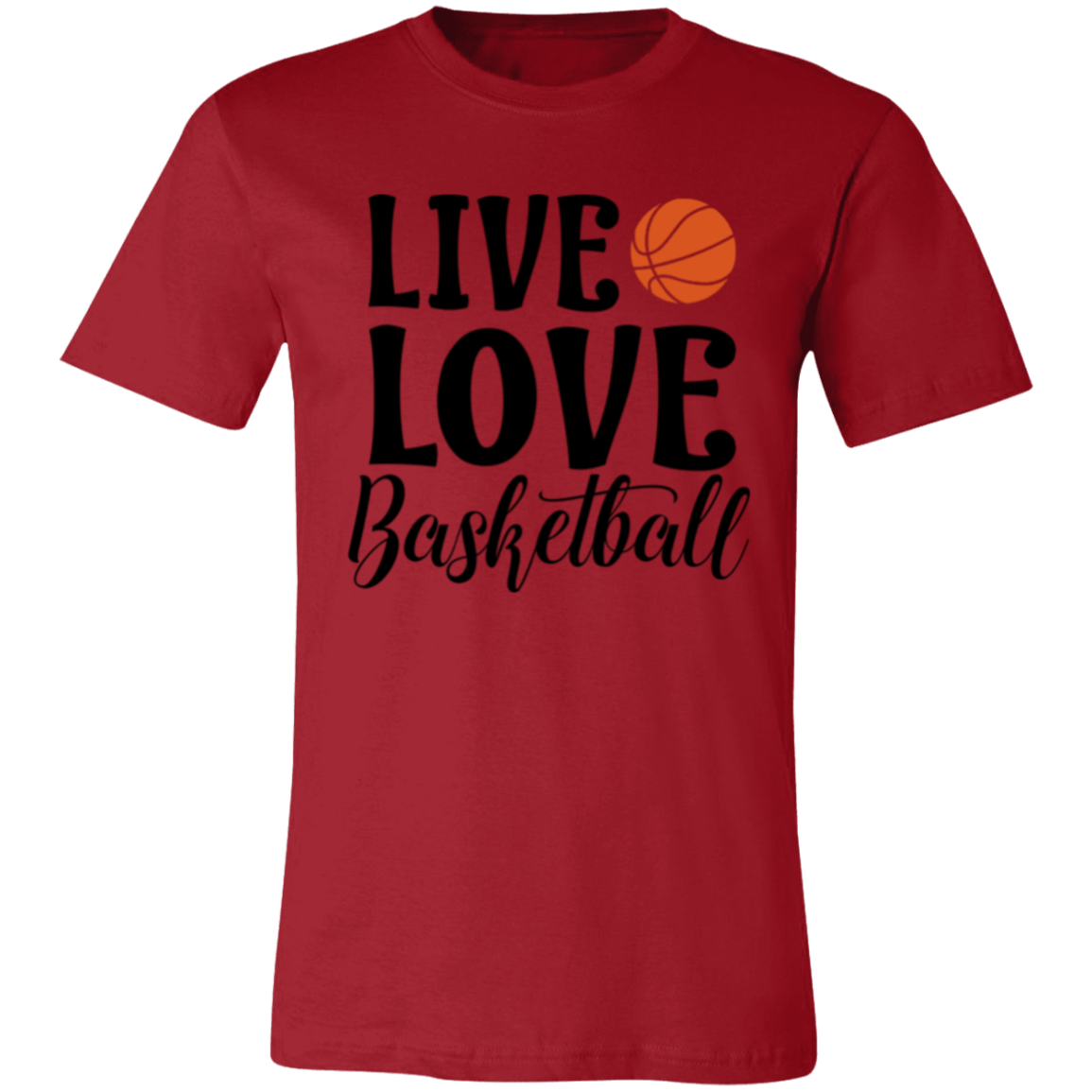 Live Love Basketball - Unisex Jersey Short-Sleeve T-Shirt