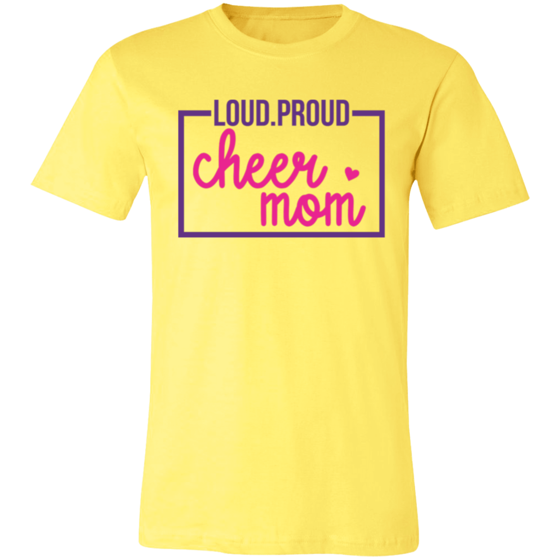 Loud Proud Cheer Mom - Unisex Jersey Short-Sleeve T-Shirt