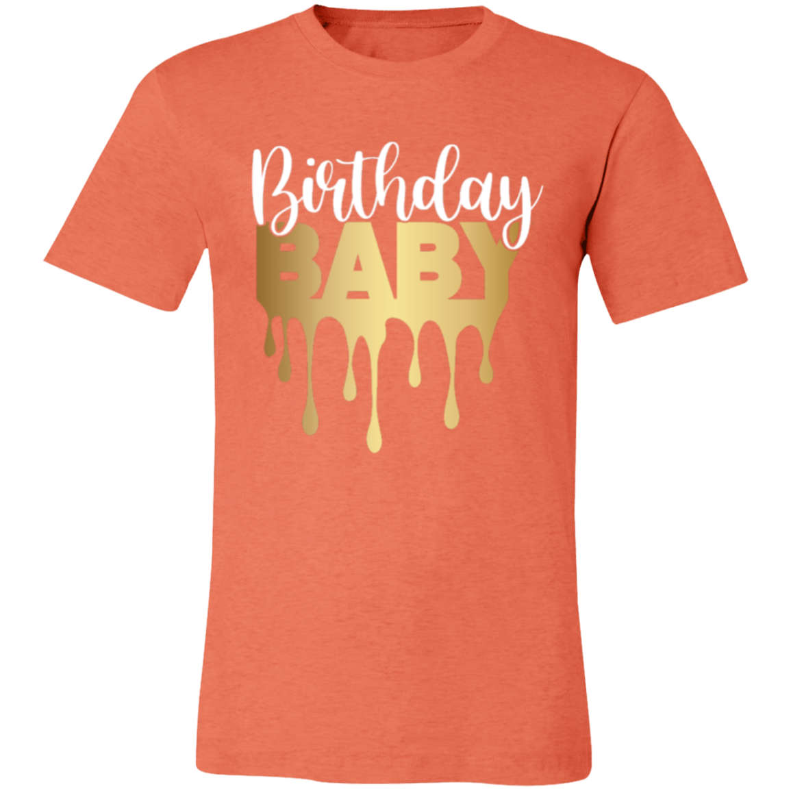 Birthday Baby Gold Unisex Jersey Short-Sleeve T-Shirt